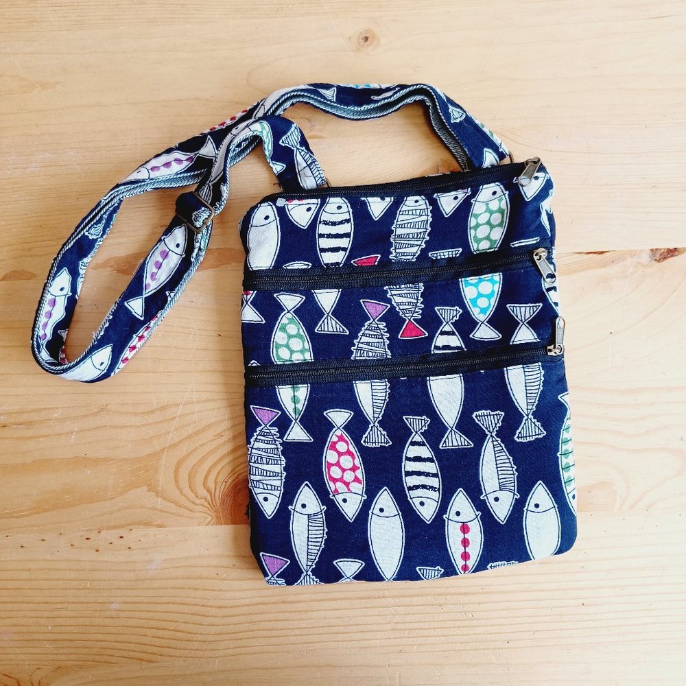 NEW! Para Ella bag - 3 zippers - FISH 5131